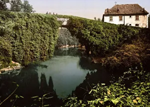 Deserted French Landscapes Drucke: Bridge, around 1890, Betharram
