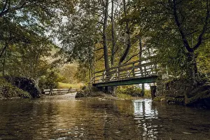 Open Air Water Body Views Drucke: Bridge, in nature, over a stream