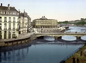 Historic European Bridges Drucke: Bridge over the river Adour, c