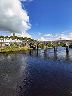 Uninhabited Irish Countryside Drucke: Bridge over the River Black Oak