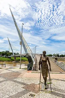 South American Bridges Drucke: Bridge spanning over the Acre river