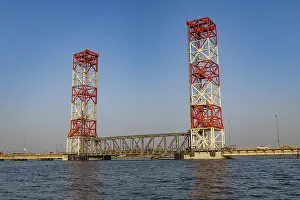 Western Asia Bridges Drucke: Bridge spanning over the Arvand Rood
