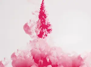Natural Scientific Research Image Drucke: Bright ink drops dissolving underwater