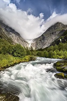 Briksdalselva Gletscherfluss, Briksdalsbreen