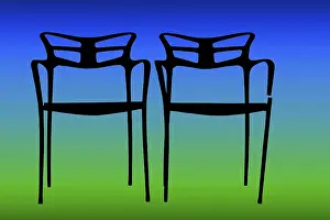 Deserted Room Drucke: Broken chair