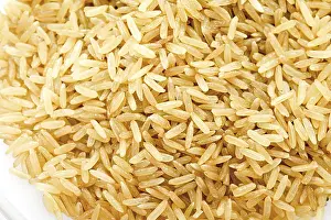 Raw Food Photography Drucke: Brown rice