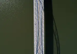 Drone Photography USA Drucke: Brucke uber den Lake Champlain