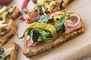 Vegetarian Meal Drucke: Bruschetta