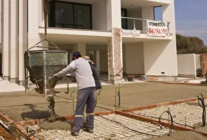 Building Construction Site Drucke: Building construction, construction site