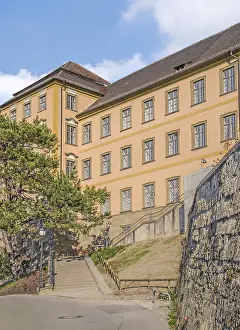 Christian Monastery Complex Drucke: Building of the extensive monastery complex Basilika Weingarten