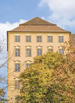Bau des umfassenden Klosterkomplexes Basilika Weingarten.