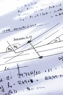 Building Plans Drucke: Building plans, construction sketch