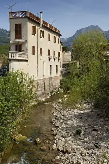 Deserted Building Spain Drucke: Building, riverbed, Majorca, Spain