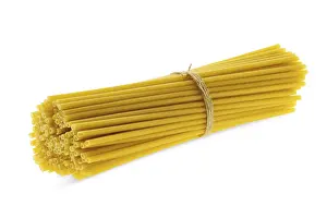 White Background Isolated Image Drucke: Bundle of bucatini or perciatelli