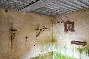 Second World War Bunker Drucke: Bunker from inside, Bunker Cheneux