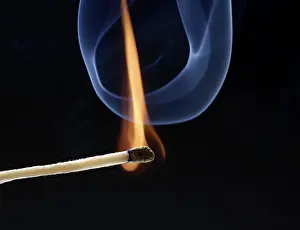 Matchstick Fire Drucke: Burning match