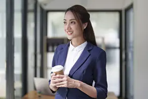 Female Manager Workplace Drucke: Business Documents, Auditor businesswoman searching document legal prepare paperwork and report for analysis TAX time