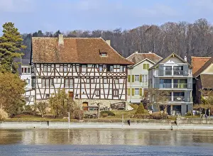 Half Timbered Architecture Drucke: Busingen, a German municipality