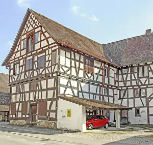 Historic Village Germany Drucke: Busingen, a German municipality
