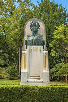 European Memorial Site Drucke: Bust of Joseph II on a monument