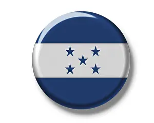 Drucke von Knopf, Flagge von Honduras Honduras Drucke: Knopf, Flagge von Honduras.
