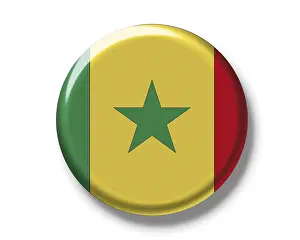 Drucke von Knopf, Flagge des Senegal Verwandte Bilder Drucke: Knopf, Flagge von Senegal.
