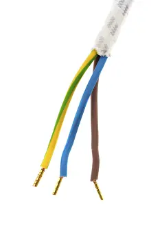 Electric Power Wire Drucke: A cable for electric current with three phases Studio recording