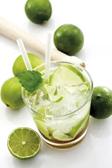 Cocktail Glassware Drucke: Caipirinha