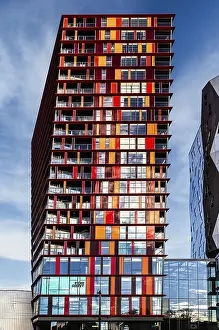 Modern Architecture Rotterdam Drucke: Calypso complex, a striking example of modern architecture