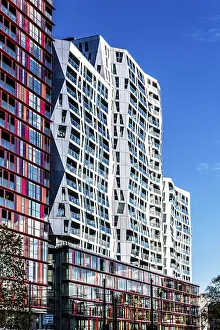 Rotterdam Architecture Drucke: Calypso complex, a striking example of modern architecture