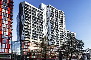 Modern Architecture Rotterdam Drucke: Calypso complex, a striking example of modern architecture