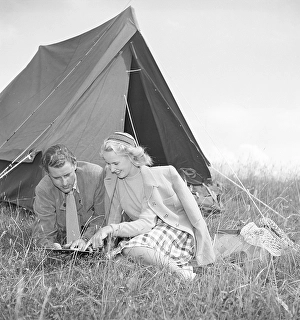 Camping in den alten Tagen.