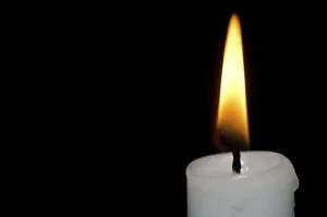Plain Dark Colored Background Drucke: Candlelight on Black Background