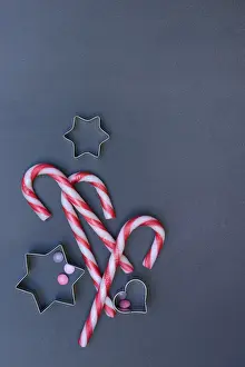 Christmas Biscuit Cutters Drucke: Candy canes and biscuit cutters for biscuits
