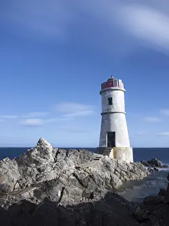 Leuchttürme Drucke: Leuchtturm Capo Ferro in Sardinien.