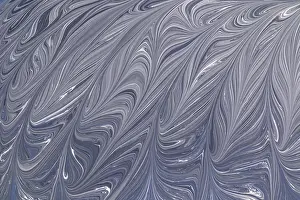 Modern Interior Decoration Drucke: A captivating abstract design in grey and white