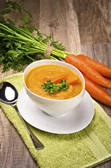 Leafy Greens Nutrition Drucke: Carrot soup