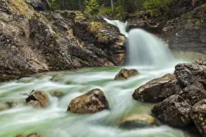Blurred Water Motion Drucke: Cascade of Kuhfluchtwasserfall