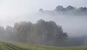 European Village Landscape Drucke: Caselwitz, Germany, Greiz, Thuringia