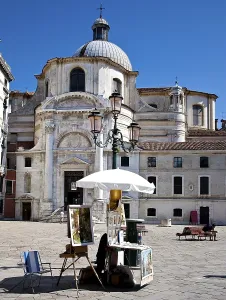 Deserted St Marks Square Drucke: Venedig