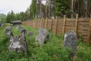 Northern Europe Historical Site Drucke: Tank trap from the Second World War