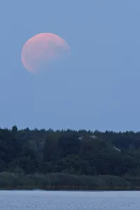 Lunar Eclipse Germany Drucke: Partial lunar eclipse on 07/08/2017