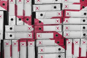 American Flag Concept Drucke: Alabama Flag Colors Folder Stack