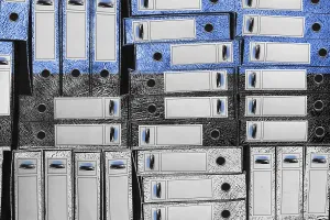 European Country Flags Illustration Drucke: Estonia Flag Colors Folder Stack