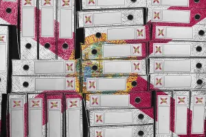 US American Flag Design Drucke: Florida Flag Colors Folder Stack