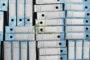 Central America Politics Drucke: Guatemala Flag Colors Folder Stack