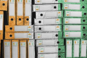 Western African Country Flags Drucke: Ivory Coast Flag Colors Folder Stack