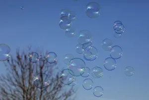 Multicoloured Soap Bubbles Drucke: Soap bubbles