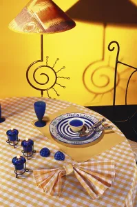 No People At The Table Drucke: Dining table setting