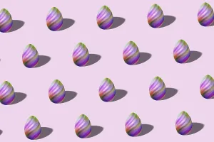 Symbolic Easter Egg Picture Drucke: Luxury Easter egg pattern made